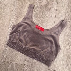 Velvet Crop Top Size S